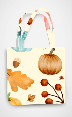 Cherry Pumpkin Tote Bag