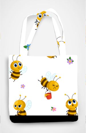 Moody-bees Tote Bag