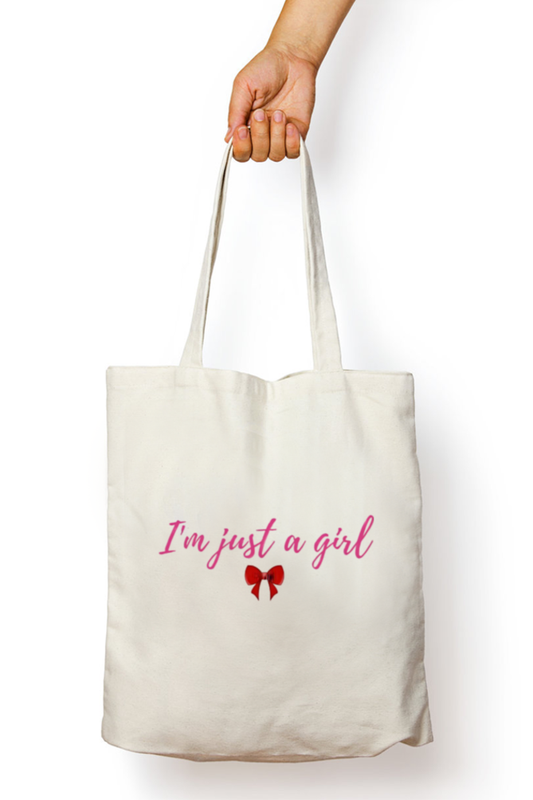 Just a Girl Handy Tote Bag